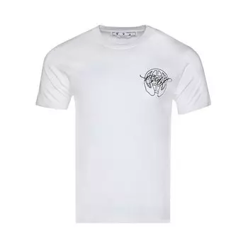 Футболка Off-White Hand Arrow Slim T-Shirt 'White/Black', белый