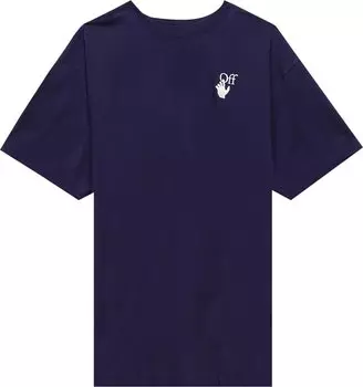 Футболка Off-White Marker Over Tee 'Astral Aura', синий