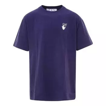 Футболка Off-White Marker Over Tee 'Astral Aura', фиолетовый