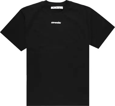 Футболка Off-White Marker Short-Sleeve Over Tee 'Black/Red', черный