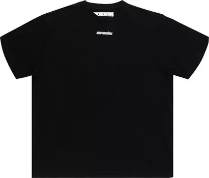 Футболка Off-White Marker Short-Sleeve Over Tee 'Black/Blue', черный