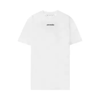 Футболка Off-White Marker Short-Sleeve Over Tee 'White/Blue', белый