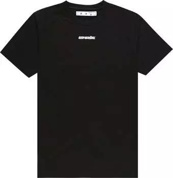 Футболка Off-White Marker Slim Tee 'Black/Red', черный