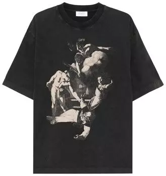 Футболка Off-White Martyrdom Slim Short-Sleeve Tee 'Vintage Black', черный
