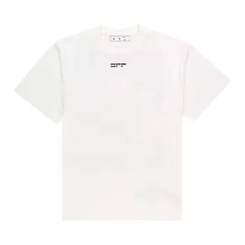 Футболка Off-White Mask Face Over Tee 'White/Black', белый