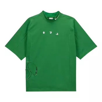 Футболка off white mc Nike, зеленый
