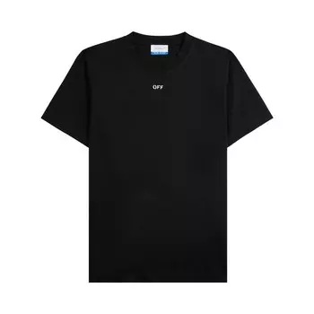 Футболка Off-White Off Stamp Slim Short-Sleeve T-Shirt, черный/белый