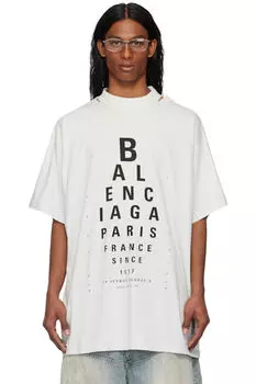 Футболка Off-White Optical Oversize Balenciaga