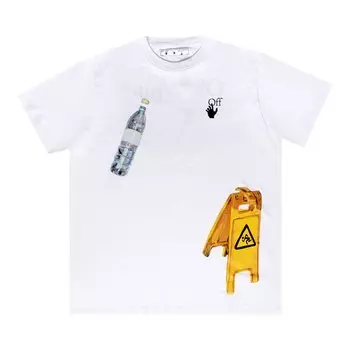 Футболка Off-White Pascale Medicine Over Tee 'White/Black', белый