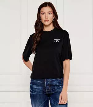 Футболка OFF-WHITE Relaxed fit, черный