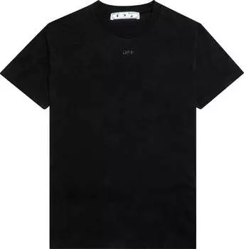 Футболка Off-White Rubber Arrow Slim Tee 'Black', черный