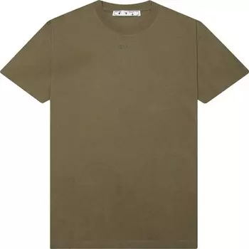 Футболка Off-White Rubber Arrows Slim Tee 'Green/Green', зеленый