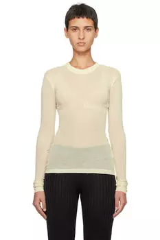 Футболка Off-White с круглым вырезом и длинными рукавами BITE