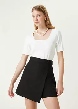 Футболка off white с квадратным воротником Beymen