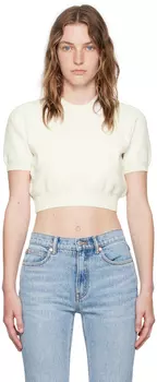 Футболка Off-White с тисненым логотипом Alexander Wang