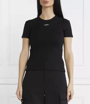 Футболка OFF-WHITE Slim Fit, черный