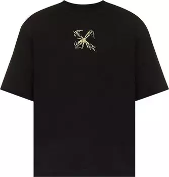 Футболка Off-White Splash Arrow Over Skate Short-Sleeve Tee 'Black/Beige', черный
