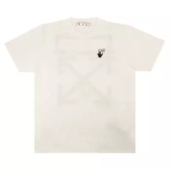 Футболка Off-White Spray Marker Slim Tee 'White/Black', белый