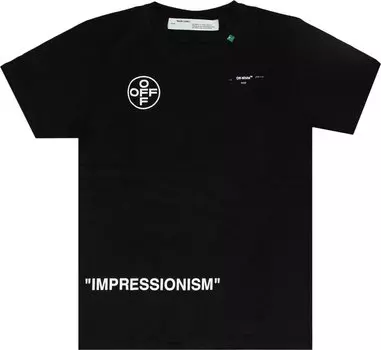 Футболка Off-White Stencil Arrow Oversized T-Shirt 'Black', черный