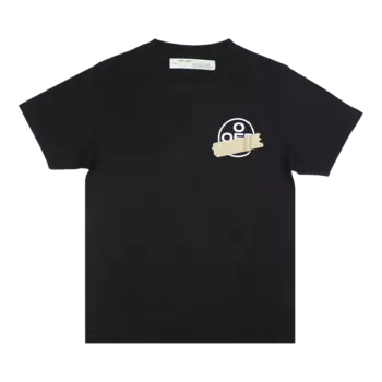 Футболка Off-White Tape Arrows 'Black/Beige', черный