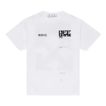 Футболка Off-White Tech Marker Short-Sleeve Over Tee 'White/Black', белый