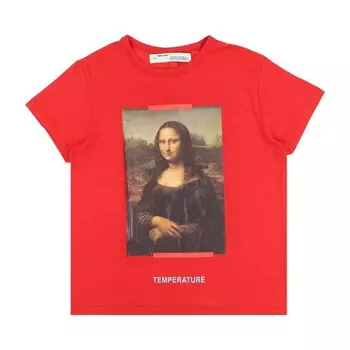 Футболка Off-White Temperature Short-Sleeve Tee Red, красный