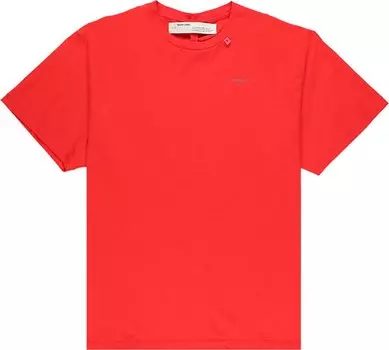 Футболка Off-White Unfinished Oversize T-Shirt 'Red, красный