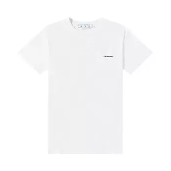 Футболка Off-White Wave Diag Белая