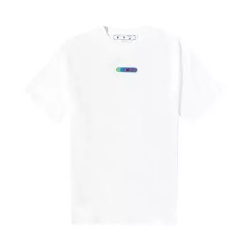 Футболка Off-White Weed Arrows Over Skate Tee 'White/Green', белый