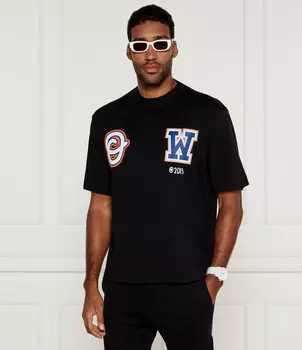 Футболка OFF-WHITE Wiz skate Regular Fit, черный