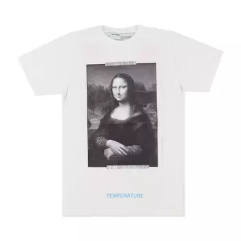 Футболка Off-White x MCA Figures of Speech Mona Lisa T-Shirt 'White', белый