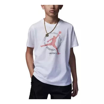 Футболка official member t-shirt 'white' Air Jordan, белый