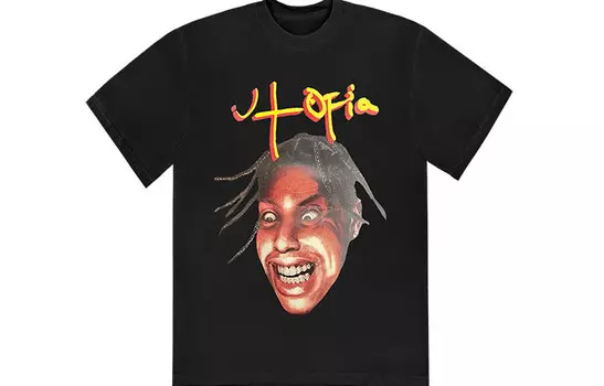 Футболка ограниченной серии SS23 UTOPIA унисекс, черная Travis Scott, черный