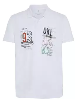 Футболка Oklahoma Jeans aus Piqu, белый