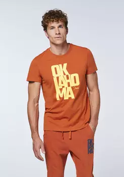 Футболка Oklahoma Jeans, коричневый