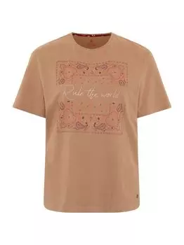 Футболка Oklahoma Jeans, коричневый