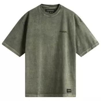 Футболка, окрашенная пигментом Neighborhood, цвет olive drab