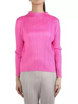 Футболка октября Pleats Please Issey Miyake, розовый
