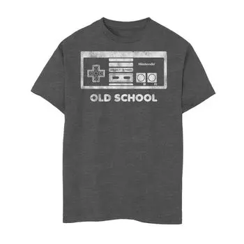 Футболка Old School с графическим рисунком для контроллера Nintendo NES для мальчиков 8–20 лет Licensed Character