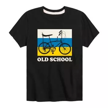 Футболка Old School с рисунком для мальчиков 8–20 лет Licensed Character, черный