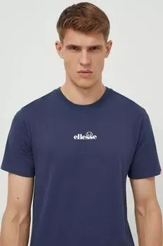 Футболка Ollio Tee из хлопка Ellesse, темно-синий