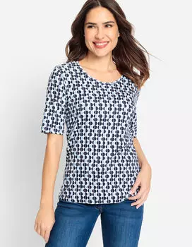 Футболка Olsen Rundhals, цвет Power Navy