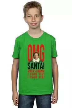 Футболка OMG Санта, я знаю его Elf, зеленый