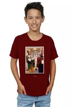 Футболка OMG Santa с фотографией Elf, красный