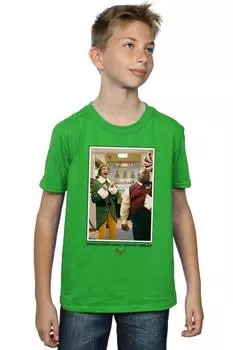 Футболка OMG Santa с фотографией Elf, зеленый
