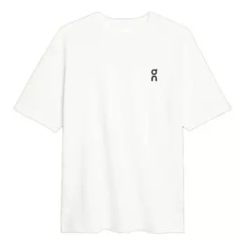 Футболка On Running Club T-Shirt 'White Black', белый