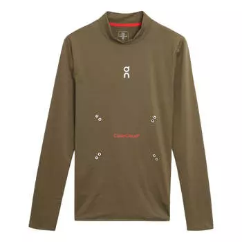 Футболка On Running x Pleasures x The Loop Long Sleeved T-Shirt 'Olive', оливкого-зеленый