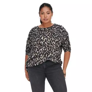 Футболка Only Alba 3/4 Sleeve, коричневый