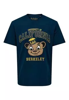 Футболка ONLY Berkeley', темно-синий