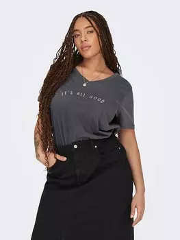 Футболка ONLY Carmakoma Avi, антрацит